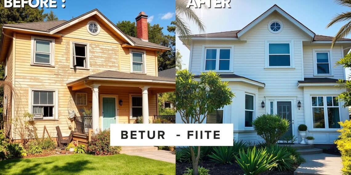 Property flipping home renovation